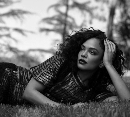 bwgirlsgallery:Tessa Thompson photographed by Thomas Whiteside for Marie Claire US Magazine  - June 