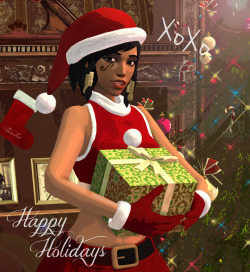 albanananana: “ Happy Holidays “ card