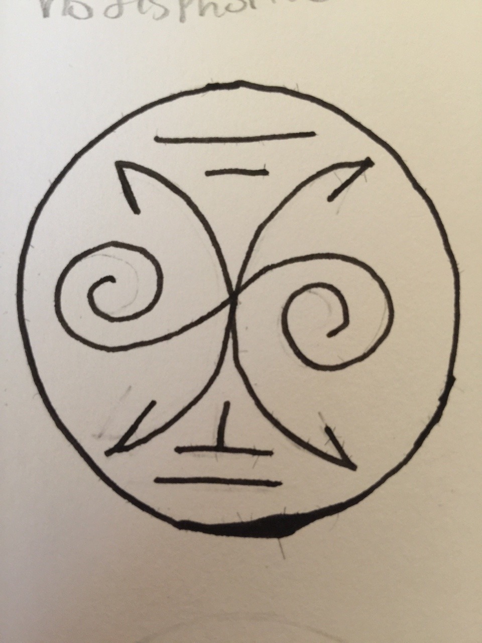 the-darkest-of-lights:  A sigil to ease anxiety.