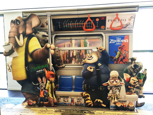 Grab your seat to the urban jungle.  Find the brand new Zootopia standee in theatres now and post yo
