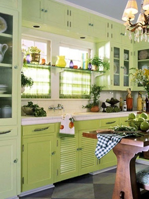 Kitchen Shades of Green