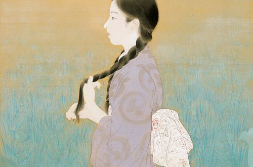 The Cool of the Morning (Detail)  -   Kaburaki Kiyokata  1925.Japanese 1887-1972Memorial Art Museum
