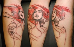 tattr:  BEN UNDERSKIN Basse-Normandie, France Ben Underskin Tattoo Facebook Based on a painting by Danny O’Connor (DOC)