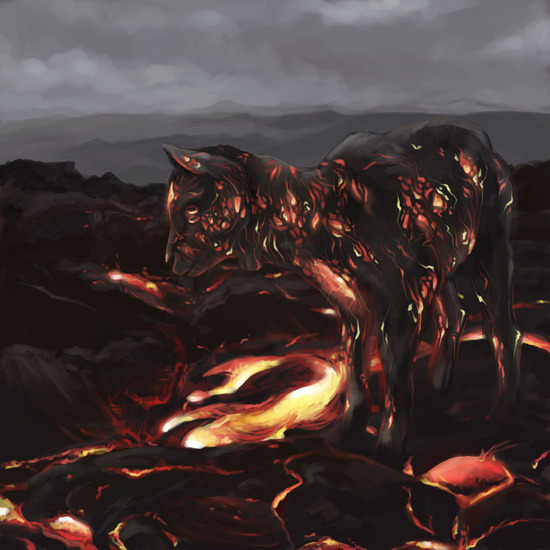 oldladycallowaysghost:  Cute Satanic Goats from Clara Lobsterphone: 1) “Flame”2) “