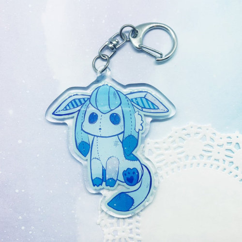 retrogamingblog: Eeveelution Plush Charms made by BlackberryALaMode