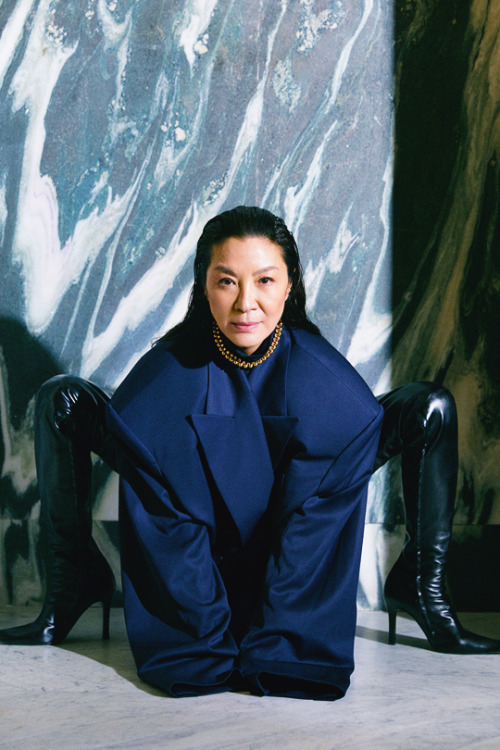 theavengers:Michelle Yeoh for Interview Magazine (2022, ph. Nadine Fraczkowski)