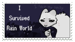 I survived rain world stamp