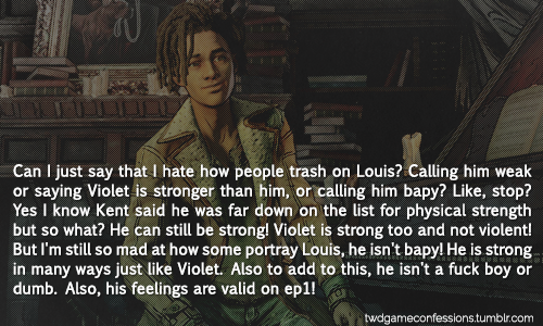 Can I just say that I hate how people trash on Louis? Calling him weak or saying Violet is stronger 