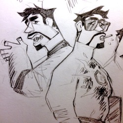 rcdart: whenever i look through my sketchbook its just a bunch of steve with his tits out also heres. a lot of tonys 