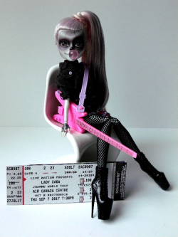 paradiseisblue:  Monster High: “Zomby Gaga” gets ready to see Lady Gaga’s “Joanne World Tour” in Toronto.My ticket is in Second Row… and I’m quite happy about that. 