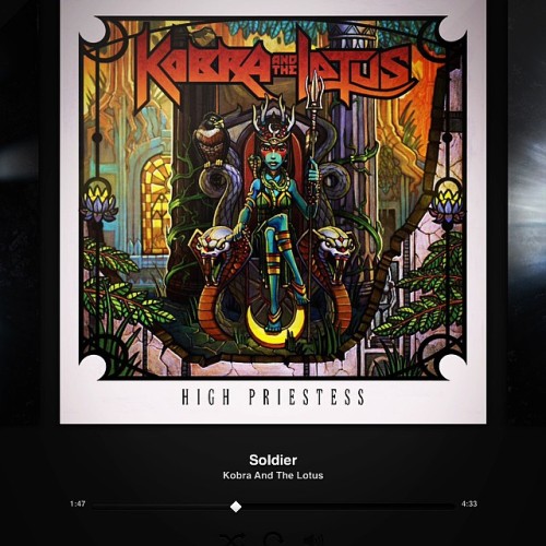 #kobraandthelotus #solider #heavymetal #lovethem #listeningto #spotify #ipad :) \m/ &lt;3