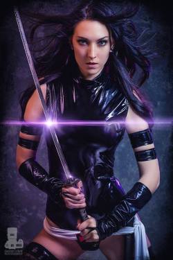 kamikame-cosplay:  OMG! I lost my breath Jenifer Ann! This is one of my favorite pics of her Psylocke!! So much awesome. Photo by David Love Photography. 
