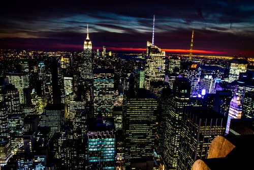 Views from the Top of the Rock - NYC at Sunset