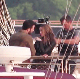 Chris Evans & Ana De Armas On The Set Of Ghosted