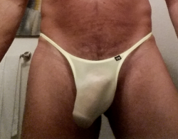 thong-jock:  Bulging in new TM thong.  Thx to @thong4x for the recommendation! 