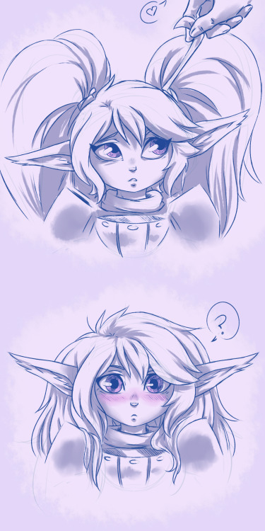 plagueofgripes:Yordle girls. They should add an evil girl yordle. For reasons. Bandlebro unfortunately will always be the best at drawing the girls, though. O oO <3 <3 <3