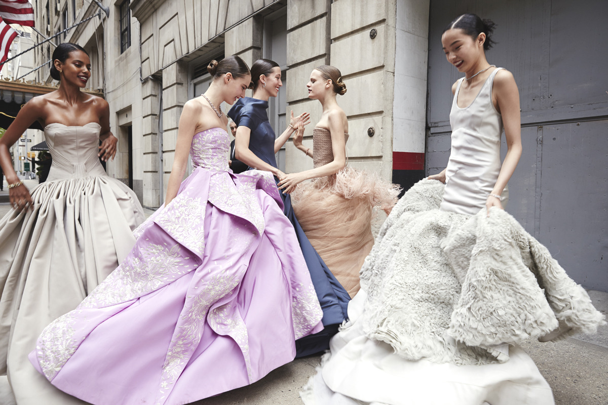 abigaildonaldson:  Xiao Wen Ju (in Jason Wu), Alana Zimmer (in Zac Posen), Grace