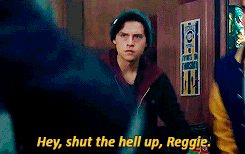 blinkofthestate:  au: archie stands up for jughead and reggie finds out about their relationship