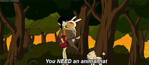 marcys-mareep:  the reason why humans wear animal hats   I can’t find the gif of it but the hats are used for camouflage too. In one of the recent episodes, Marcy tries catching a rabbit for several hours before directly roping it and realizing it’s
