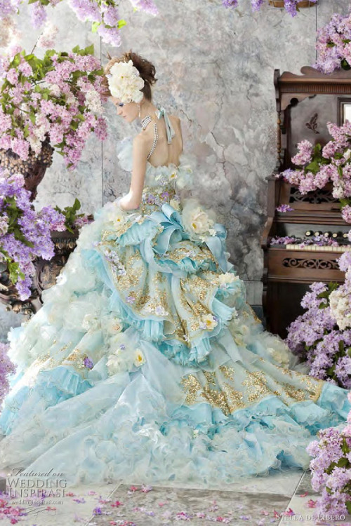 poisoned-apple:  Colourful wedding dresses by Stella de Libero - website