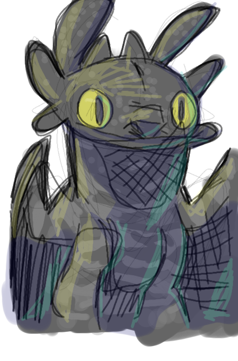 Ive Been Not Home So Ive Been Missing All The Httyd Hype. So I Doodled This In An Art App To Pretend