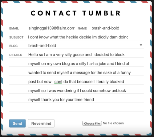 brash-and-bold: the most embarrassing email ive ever had to sent to tumblr support