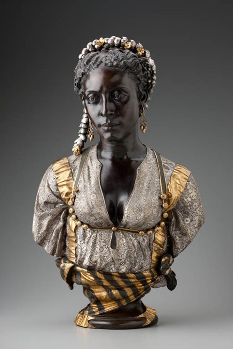 medievalpoc:  2014 Best of Medievalpoc: Portrait Busts Head of a Frowning Black Man;