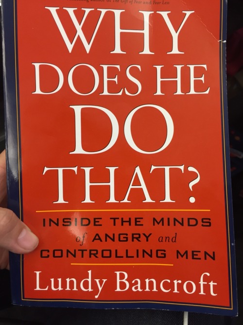 fromond:  staghunts:  I bought the book after seeing a post quoting it float around Tumblr. Not bedtime reading.  I wanted to post these types because while most of us are familiar with the philanderer or hyper masculine abuser, it’s important to recogniz