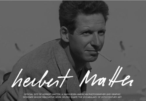 Official site of Herbert Matter (1907-1984), swiss-born american Photographer and Designer.