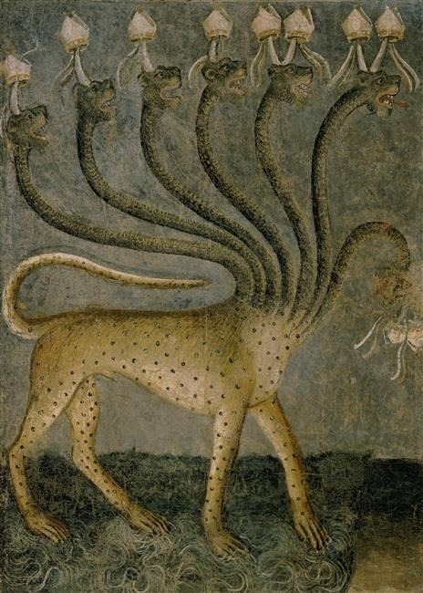 blackpaint20:  The Beast Comes Out of the Sea  Giusto De’ Menabuoi 