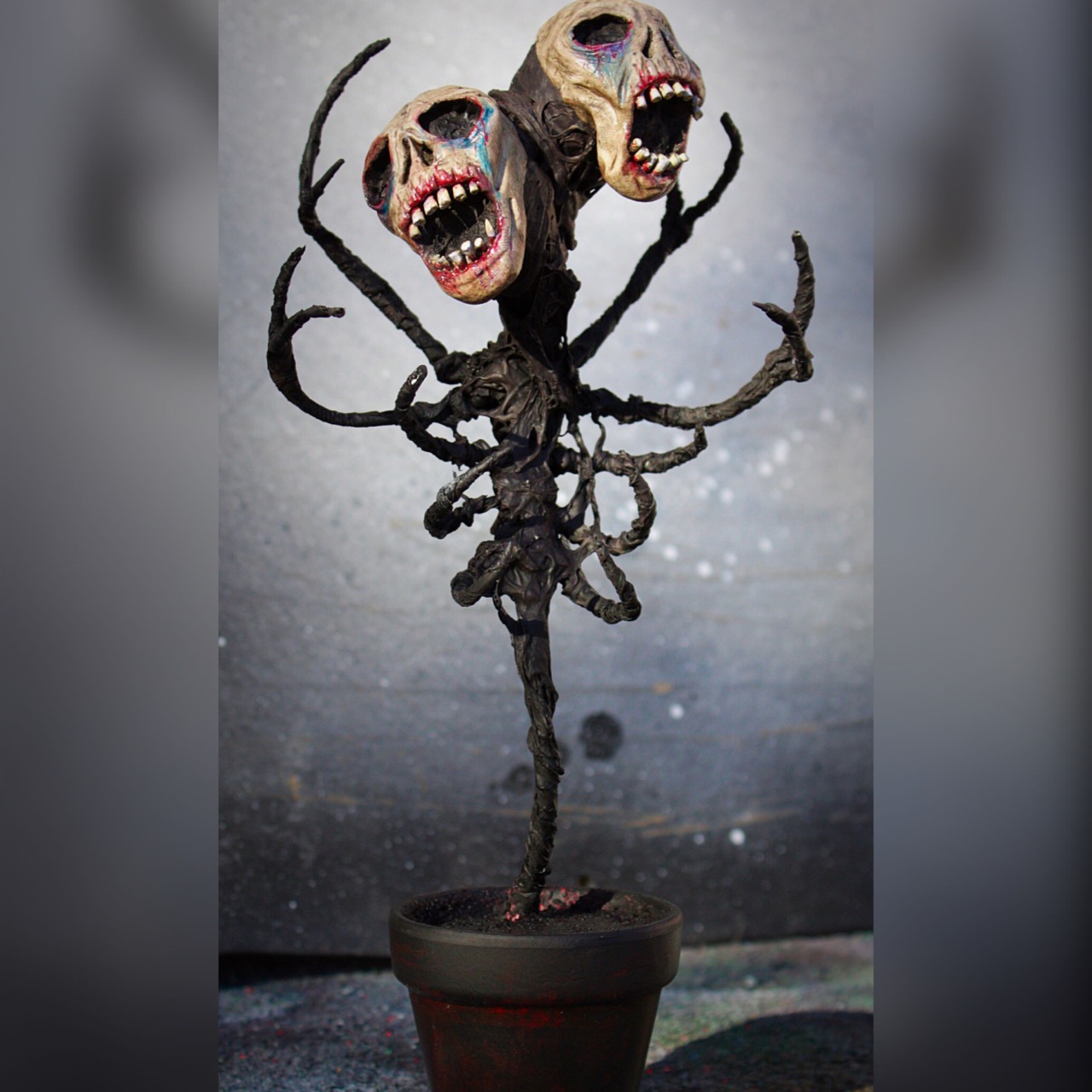 chrispandres: Take a look at my new Mortis Flowers !   https://www.etsy.com/listing/272757978/2-face-mortis-flower-ooak-hand-made