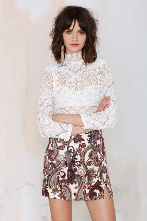 paisley-style:After Party Vintage Viona Paisley Skirt