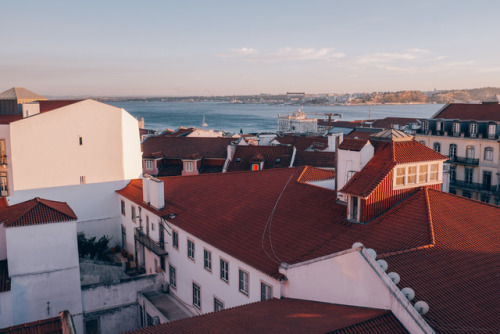 bettersss:Red rooftops of Lisbon