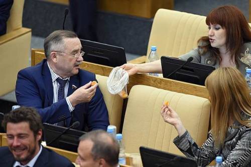 st-louis-is-spooky: prussianmemes: I hope everybody can enjoy the typical day at the Russian parliament  it looks like a classroom where the teacher’s left for a few minutes 