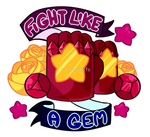 ruffsnpuffs: Fight like a GEM! (๑و•̀ω•́)و ETSY / REDBUBBLE Use the code BLACK20