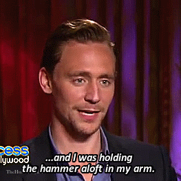 Tom’s shenanigans on the set of The AvengersBonus: 