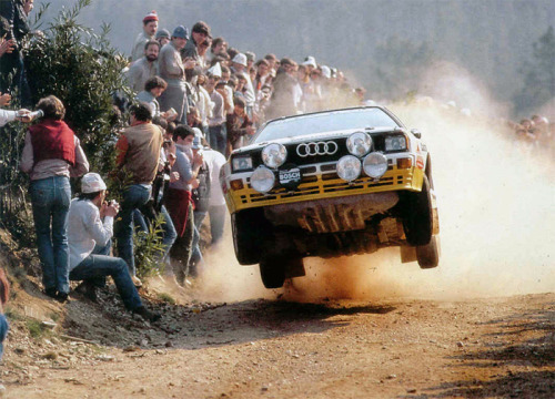 cars-food-life:  Before HDTV you had to stand in front of an airborne rally car.  Such a truth on so many levels