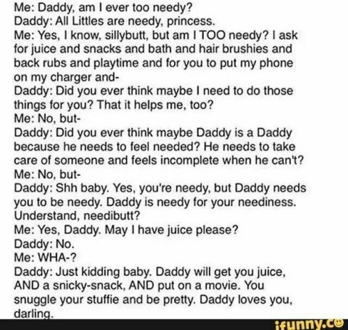 pinkbbg0: I feel like my daddy is the only needy one,sorry dada