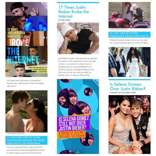 Justin Bieber and Selena Gomez news via People&rsquo;s Snapchat today about 17 Times Justin Bieb