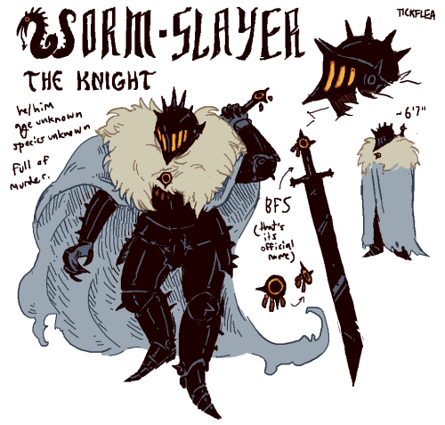 tickfleato: the third serpentverse character, a mysterious knight! he doesn’t talk much, but h