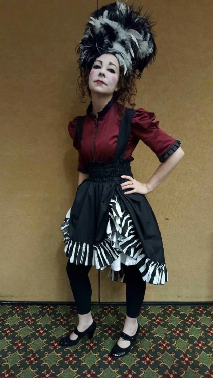 #teslacon #fashionshow we embraced the night circus this year! Outfits by kmkdesigns  www.kmkdesigns