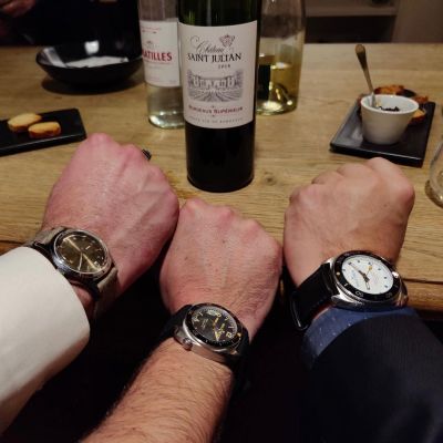 Instagram Repost
ralftech_official  When you meet good friends… Featuring WRV Automatic Riviera, WRB Automatic First Edition and ACADÉMIE Automatic Out of Range… Wich one is your favorite? [ #ralftech #monsoonalgear #divewatch #watch #toolwatch ]