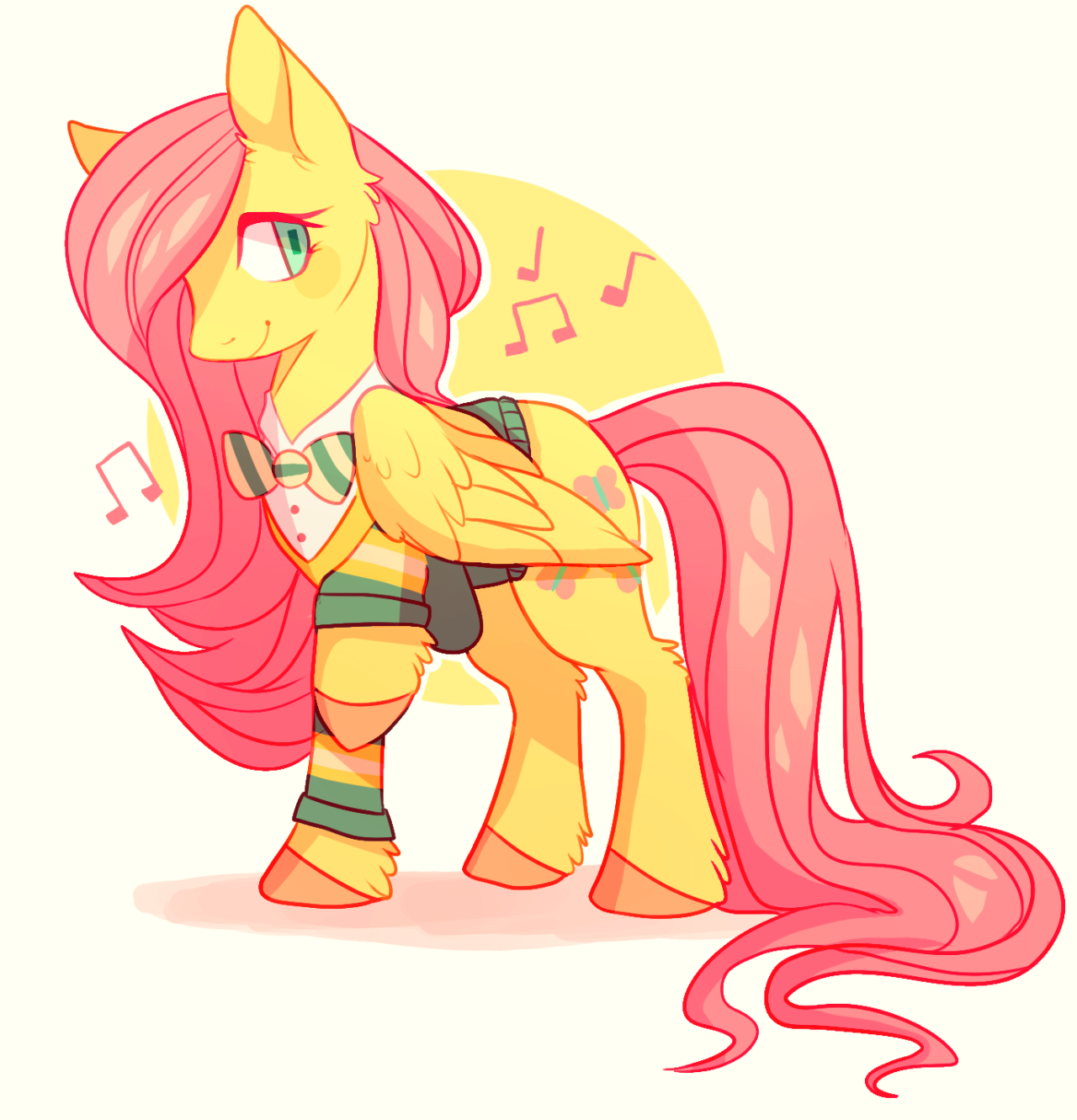 fawnshy:fluttershy’s outfit in filli vanilli was just so?!
