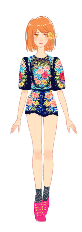 e-rer-i:alukaforyou:*:･ﾟ✧✽  ✿  ❁ s p r i n g   t i m e ❃  ❋  ❀ *:･ﾟ✧  flowery snk ladies in Dolce &a