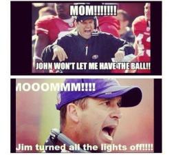 romonid-aubigne:  Problems in the Harbaugh house.