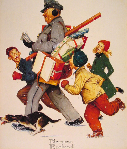 odditiesoflife:Vintage Christmas Illustrations from Norman RockwellIt’s that time of year again. As 