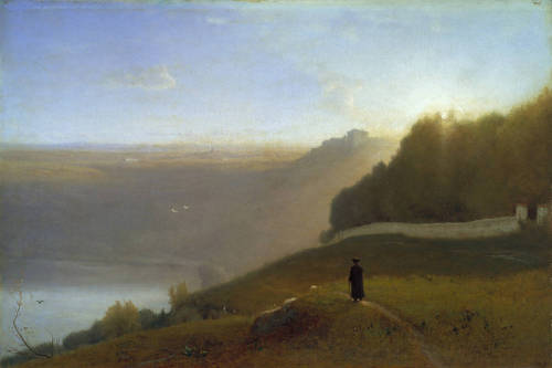 fleurdulys:  Lake Nemi - George Inness 1872