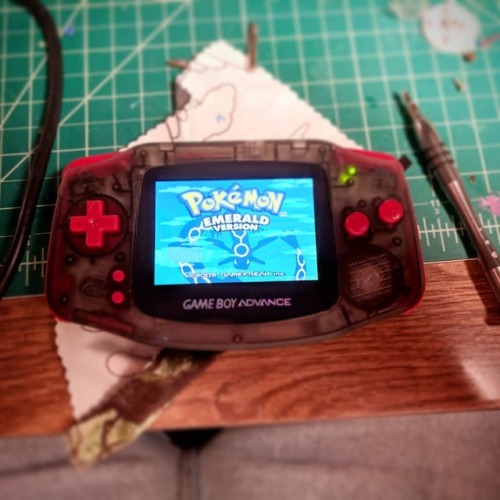 #Gameboy Advance #mod number 2 done! Now with backlight controller.#retrogaming #nintendo