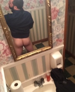 restroomsnaps:  ;-)   Look at that sexy ass  I am, I am and it&rsquo;s amazing