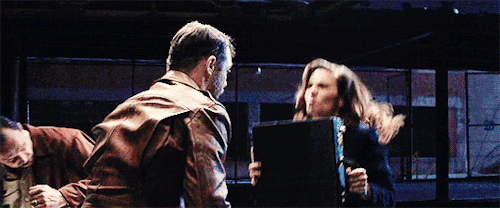 mrgaretcarter: Peggy beating up two dudes in the 2013 short film Agent Carter (in 540px)